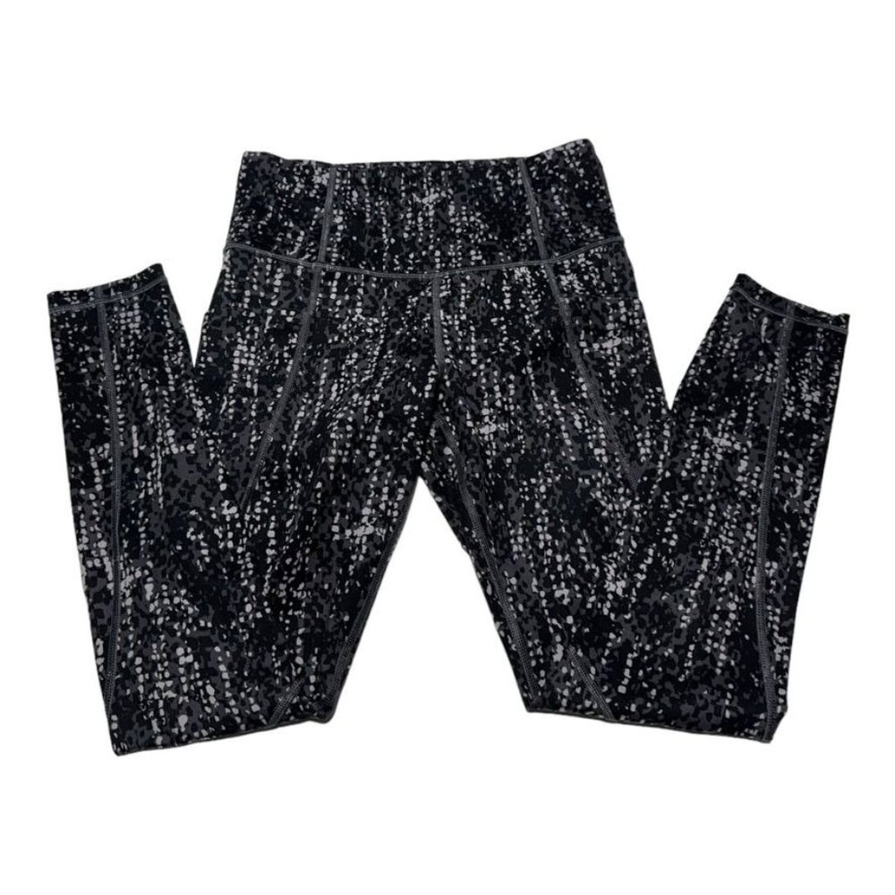 Athleta Black/White/Gray Leggings Size Small